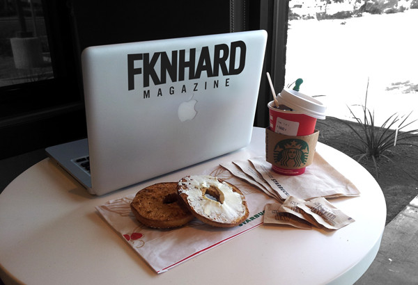 Fknhard Magazine Laptop Vinyl Decal Sticker