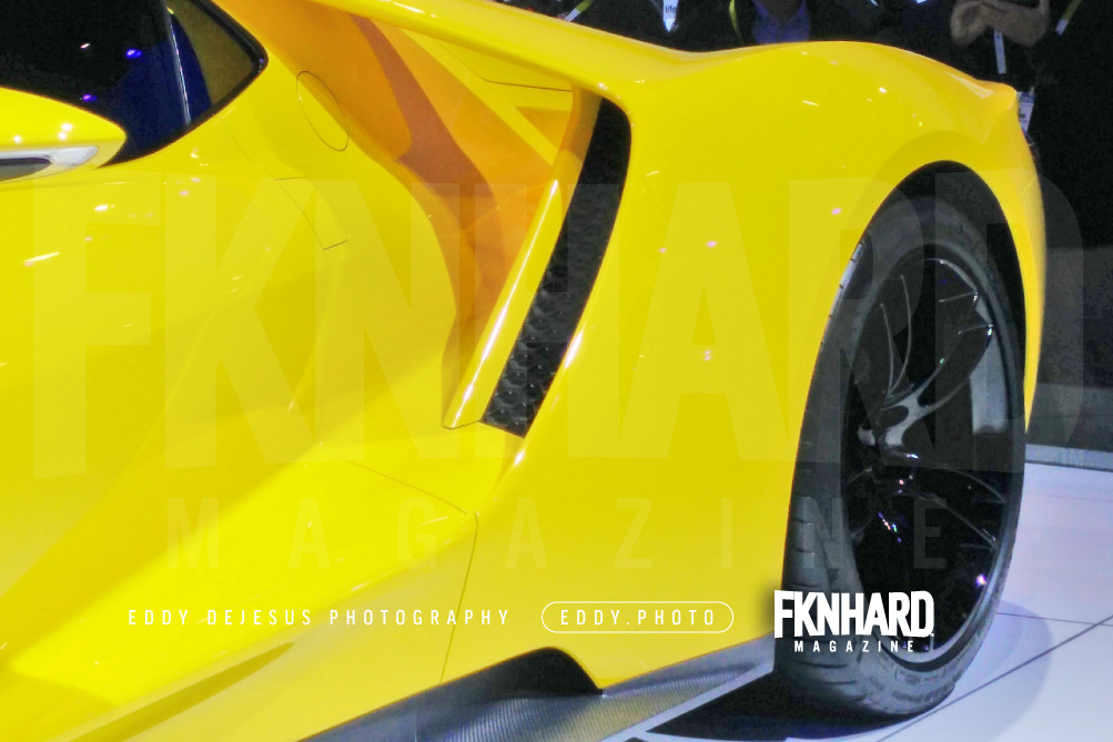 eddy-dejesus-photography-fknhard-magazine-ces-2016-yellow-ford-gt-90-2017-back-end-rear-black-rims-brembo-brakes